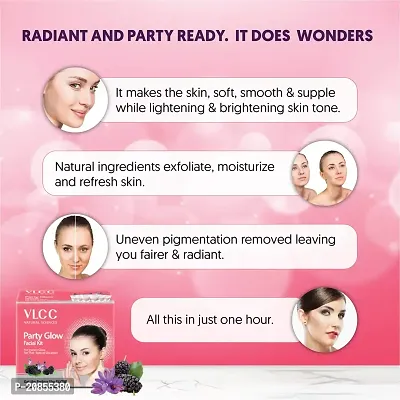 VLCC Party Glow Facial Kit for Instant Glow (60gm)-thumb5