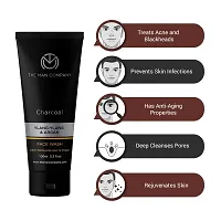 The Man Company Activated Charcoal Face Wash for Men | Ylang Ylang  Argan Essential Oils | Oil Control | Unclog Pores | Deep Cleansing | Blackheads Removal | All Skin Types - 100ml-thumb3