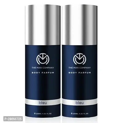 The Man Company Bleu Perfume for Men | Long Lasting Fragrance | No Gas Deodorant Combo Set for Men | Luxury Premium Body Spray - 120ml * 2-thumb0