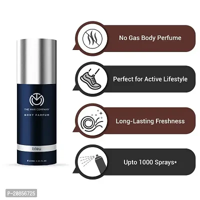 The Man Company Bleu Perfume for Men | Long Lasting Fragrance | No Gas Deodorant Combo Set for Men | Luxury Premium Body Spray - 120ml * 2-thumb4