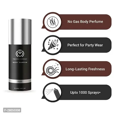 The Man Company Noir Perfume for Men | Long Lasting Fragrance | No Gas Deodorant Combo Set for Men | Luxury Premium Body Spray - 120ml * 2-thumb4