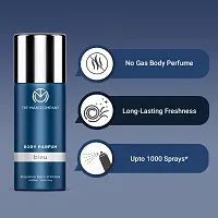 The Man Company Body Perfume For Men - Bleu | No Gas Deodorant | Long Lasting Fragrance | Body Spray For Men - 120ml-thumb1