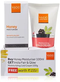 VLCC Honey Moisturizer, 100ml with Free Cold Cream, 100g-thumb1