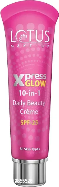 Lotus Herbals Make-up Xpress Glow 10 in 1 SPF 25 Daily Beauty Cream (Royal Pearl, 30g)