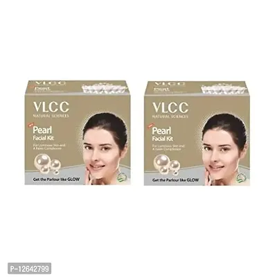 VLCC Vlcc Pearl Single Facial Kit (60gm) Pack Of 2, 120 g (Pack of 2)