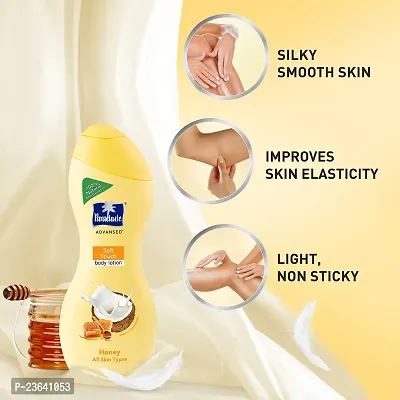 Parachute Advansed Body Lotion Soft Touch, With Honey, 100% Natural, Dry Skin Moisturizer, Silky Smooth Skin, 250 ml-thumb3
