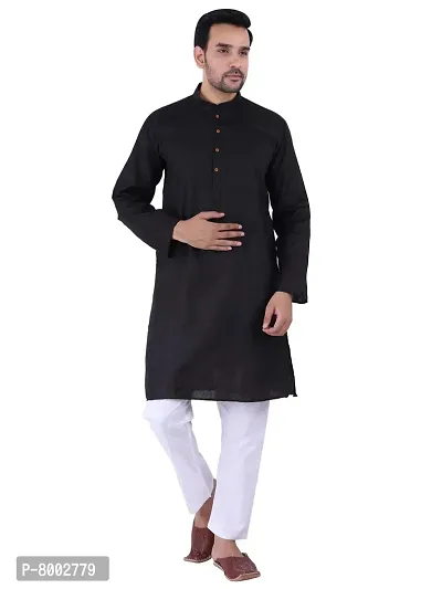 Sadree Men's Cotton Kurta Pyjama Set |Men's Solid Straight Kurta Pyjama Set Cotton |Ideal for All Occasions