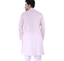 Sadree Men's Cotton Kurta Set (Large, Pink)-thumb1