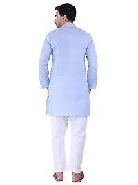 Sadree Cotton Kurta Pajama For Men (38, BLUE)-thumb1