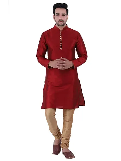 Sadree Mens Silk Kurta Pajama