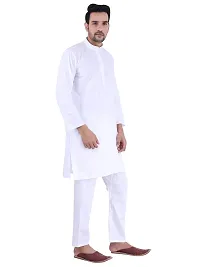 Sadree Cotton Kurta Pajama For Men (38, WHITE)-thumb4