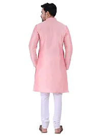 Sadree Men's Traditional Kurta Pajama set (40, pink)-thumb1