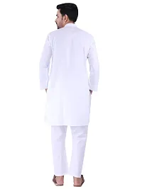 Sadree Cotton Kurta Pajama For Men (38, WHITE)-thumb3