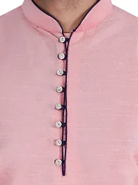 Sadree Men's Traditional Kurta Pajama set (40, pink)-thumb4
