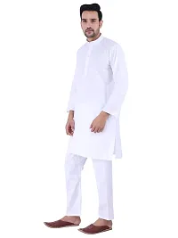 Sadree Cotton Kurta Pajama For Men (38, WHITE)-thumb1