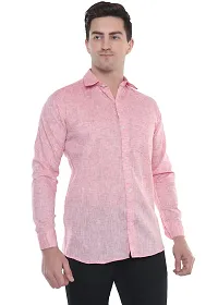 SWADESHI COLLECTION Men's Plain Cotton Full Sleeves Regular Fit Shirt (M, Red)-thumb4