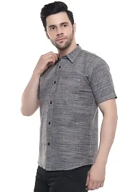 SWADESHI COLLECTION Shirt (M, Grey)-thumb1