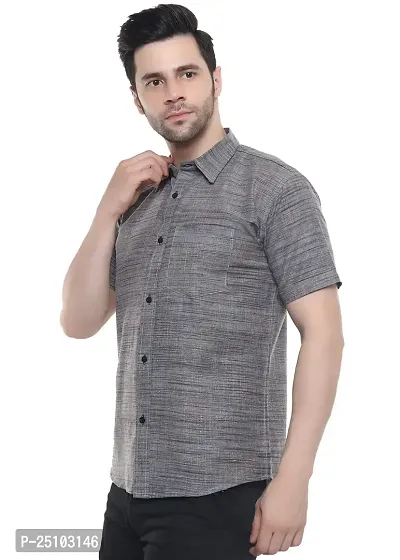 SWADESHI COLLECTION Shirt (M, Grey)-thumb2