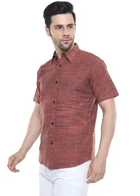 SWADESHI COLLECTION Shirt (M, Orange)-thumb1