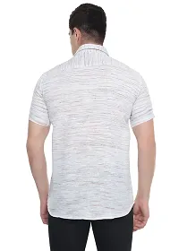 Men's Cotton Half Sleeves Regular Fit Shirt (White Andi) (40, White)-thumb3