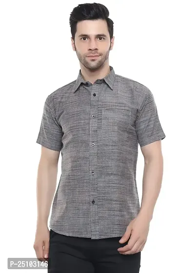 SWADESHI COLLECTION Shirt (M, Grey)-thumb0