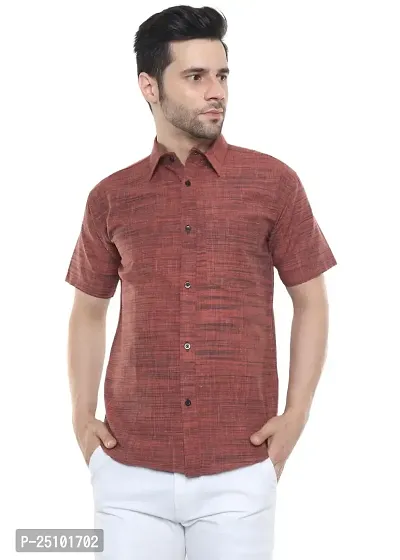 SWADESHI COLLECTION Shirt (M, Orange)-thumb0