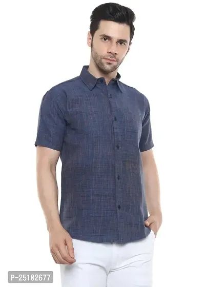 SWADESHI COLLECTION Shirt (M, Blue)-thumb0