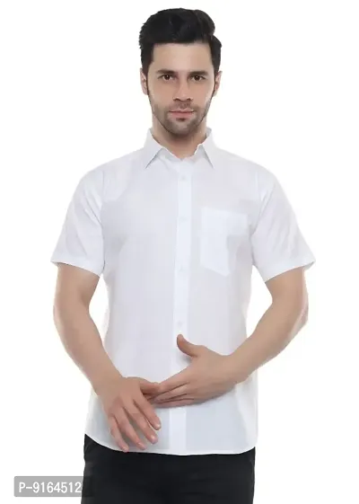 Mens khadi Cotton Half Sleeves Regular Fit Shirt