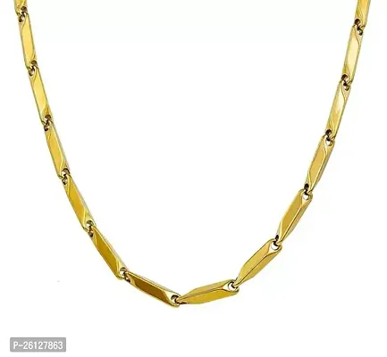 Alluring Golden Alloy Chain For Men-thumb0