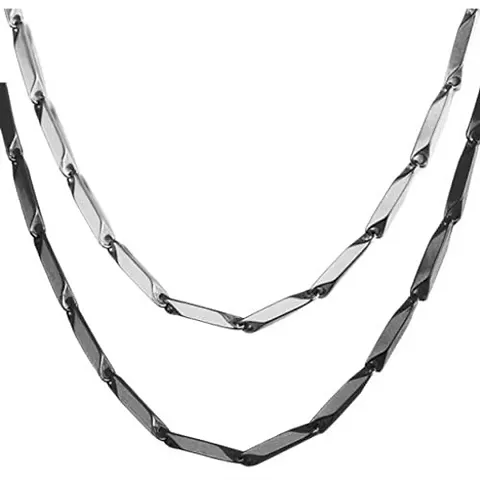 Alluring Alloy Chain For Men Pack Of 2