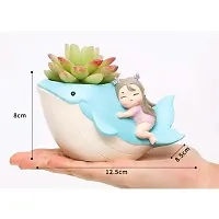 Unique and Stylish Resin Dolphin Shape Planter with Girl-thumb1