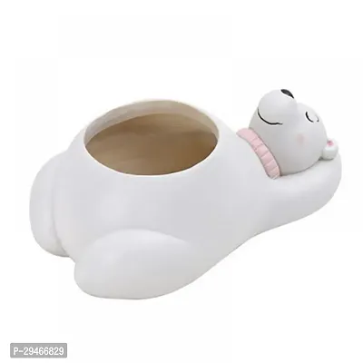 Cute Shaped Sleeping  Bear Meaty Succulent Pot Mini without plant-thumb3