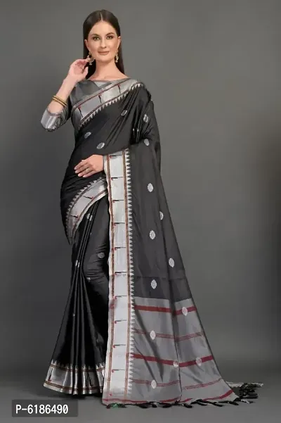 Cotton Woven Design Saree with Blouse piece