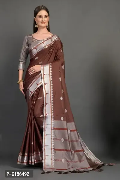 Cotton Woven Design Saree with Blouse piece