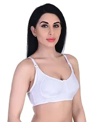 Body Figure Women's Breastfeeding Maternity Bra (White, 30-44)-thumb2