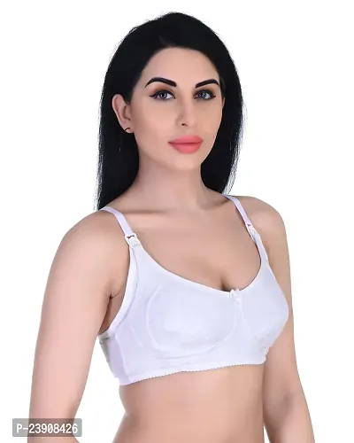 Body Figure Women's Breastfeeding Maternity Bra (White, 30-44)-thumb3