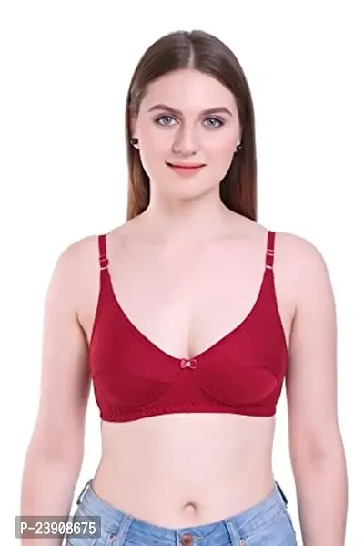 Buy BF BODY FIGURE Women Sports Non Padded Bra (Red) - Full Support Regular  Cotton Bra for Women & Girl, Non-Wired, Wirefree, Adjustable Straps, Anti  Bacterial (SAYA-SPORTBRA-RED-28B) at