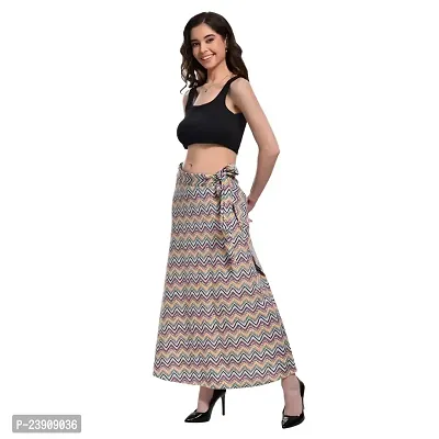 BF BODY FIGURE Women's Long Wrap Around Maxi Crepe Skirt | Women Wear Long Skirt Skirt-thumb5