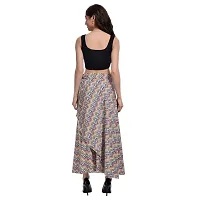 BF BODY FIGURE Women's Long Wrap Around Maxi Crepe Skirt | Women Wear Long Skirt Skirt-thumb2