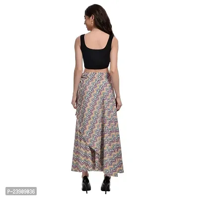 BF BODY FIGURE Women's Long Wrap Around Maxi Crepe Skirt | Women Wear Long Skirt Skirt-thumb3