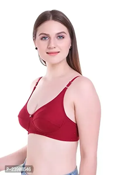 Body Figure Full Support Seamed Wirefree Bra-thumb2