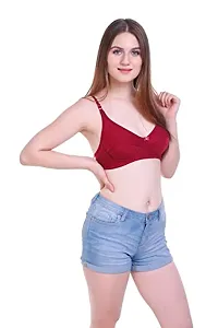 Body Figure Full Support Seamed Wirefree Bra-thumb4