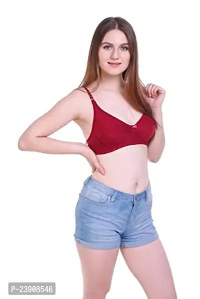 Body Figure Full Support Seamed Wirefree Bra-thumb5