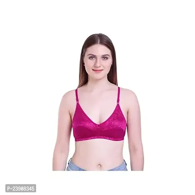 Body Figure Women's Full Support Soft Lace Bra (28, Skin)