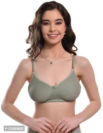 BF BODY FIGURE Women Full Coverage Non Padded Bra (Multicolor) - Full Support Regular Cotton Bra for Women  Girl, Non-Wired, Wirefree, Adjustable Straps, Anti Bacterial-thumb5