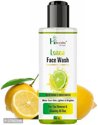 Lemon Facewash Skin Brightening 100% Natural Sls And Paraben Free Face Wash, Pack Of 1-thumb0