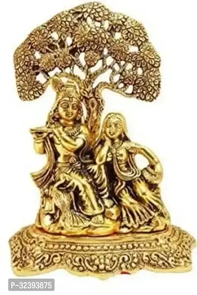 Metal Radha Krishna Statue