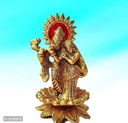 Gold Plated Metal Handicraft Radha Krishna