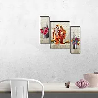 Set of 3 Radha Krishna Wall Decor Digital Reprint with UV Coated Painting size 12 inch x 8 inch Painting-thumb4