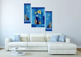 Set Of 3 Modern Art Digital Reprint Wall Painting With UV Texture Size 12x18 inches-thumb2